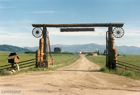 Photo - Montana - Entrée d'un ranch