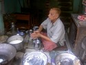 Photo - Fabrication du lassi  ( boisson traditionnelle indienne à base de yaourt )