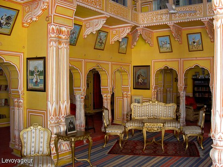 Photo - Rajasthan - Dundlod - La forteresse - Salle d'audience privée (18ème siècle)