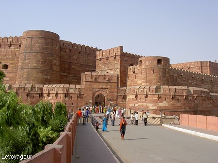 Photo -  Agra -  Le Fort rouge