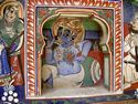 Photo - Rajasthan - Dundlod - La forteresse - Fresque murale restaurée