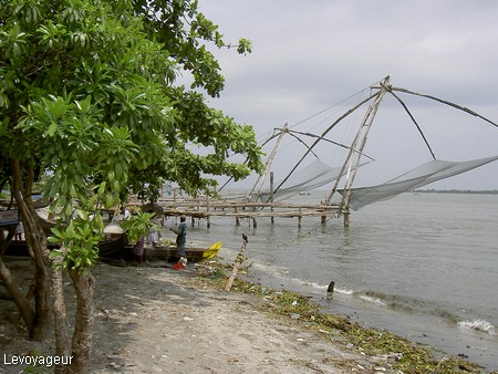 Photo - Fort Cochin - Filets de pêche chinois