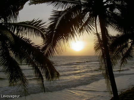 Photo - Varkala - Coucher de soleil sur la mer d'Oman