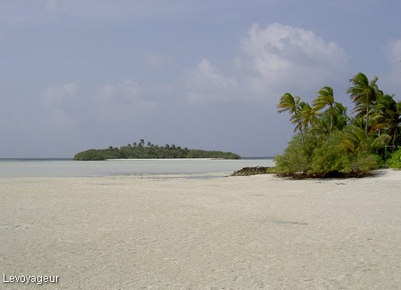 Photo - Rihiveli - Ile du soleil levant, île aux oiseaux à marée basse
