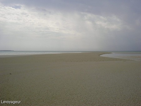Photo - Rihiveli - Banc de sable à marée basse