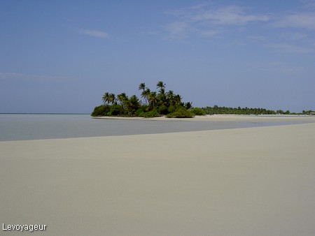 Photo - Rihiveli - Banc de sable à marée basse