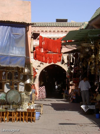 Photo - Marrakech - Marché de la laine au souk Lghzal