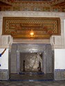 Photo - Marrakech - Palais Bahia - Cheminée décorée de faïences de Tétouan