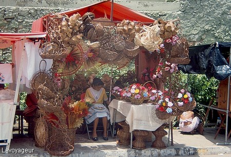 Photo - Mérida - Artisanat - Fleurs et paniers en osier