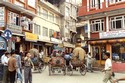 Photo - Katmandou - Rickshaw dans les ruelles