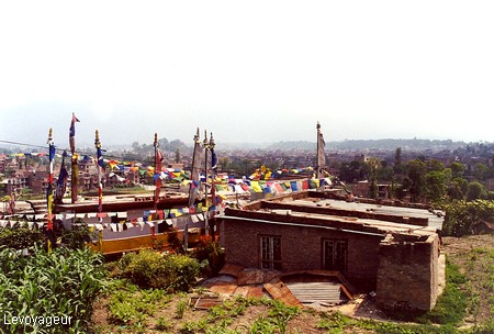Photo - Aux environs de Katmandou - Drapeaux à prières