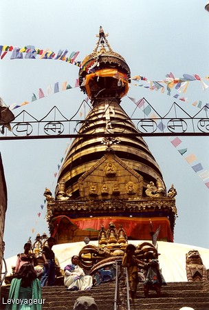 Photo - Katmandou - Stupa de Svayambhunath (Temple des singes)