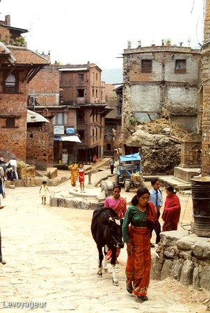 Photo - Bhaktapur - Scène de rue