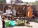 Photo - Marché Africain - Vente de noix de coco et mangues