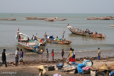 Photo - Mbour - Arrivée des pêcheurs de retour de campagne