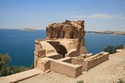 Photo - Le lac Assaad - l'une des tours du site de Qalaat Ja'abar