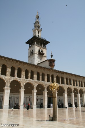 Photo - L'un des minarets de la Mosquée des Omeyyades