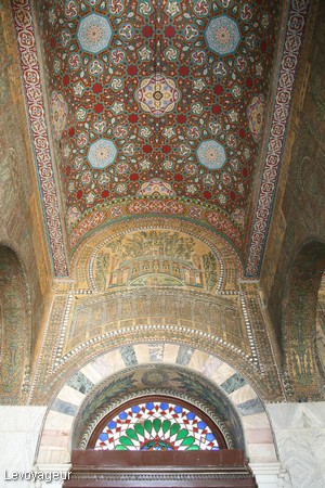 Photo - Les motifs végétaux de la Mosquée des Omeyyades