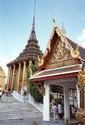Photo - Bangkok - Enceinte du Wat Phra Kaeo - Pagodes