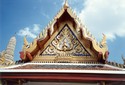 Photo -  Bangkok - Enceinte du Wat Phra Kaeo -  Toit d'une pagode